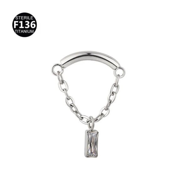 F136 Titanium, Alloy, Hidden Helix, Chain, Pendant, 0.9, Piercing Jewellery, Ear Cartridge, Stud, Lip, Vertical Labret, Flat Back, Drop, Earring, Unisex, Flower, Triangle.