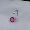 G23 Titanium Lip Studs 5A Grade Zircon C-Shaped Cochlea Screw F136 Internal Thread Horse Hoof Ring Nose Ring C Ring U-Shaped Lip Ring