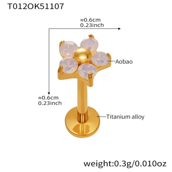 picture_5ac6bcd3-fa6a-47ca-895a-c29cfa80c19c(2) Satan's Child Piercing Mermaid Lip Stud Titanium Alloy Stud Sweet Cool Hot Girl Piercing Titanium Alloy Zircon Lip Ring Titanium Alloy Jewelry