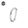 Titanium Alloy D-Shaped Nose Ring Ear Cuff 8/10mm Inner Diameter Piercing Jewelry Simple Classic Style For Men And Women