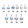 1Pcs Fashion Zircon Navel Ring Stainless Steel Heart Round Claw Shaped Shiny Navel Ring Navel Button Body Piercing Jewelry