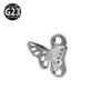 G23 Titanium Alloy Butterfly Skull Heart Piercing Studs Under-Skin Jewelry Skin Animal Snake Dolphin Bone Studs