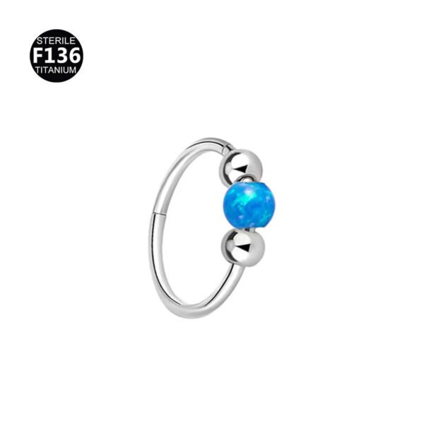 F136 Titanium Alloy, Ear, Ring, Stud, 1.0x8mm, Closed Loop, Nose, Septum, Clicker.