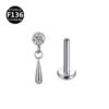 picture_62636f6a-6ed7-4f64-ac9a-e73810a1c068(3) Titanium Alloy F136 Titanium Threaded Set Diamond Lock Dragon Four-Pointed Star Pendant Stud Lip Bone Ear Piercing Jewelry