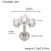 picture_6429ca87-30bf-456b-b27a-07d123475fa2(2) Satan's Child Piercing Mermaid Lip Stud Titanium Alloy Stud Sweet Cool Hot Girl Piercing Titanium Alloy Zircon Lip Ring Titanium Alloy Jewelry