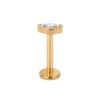 G23 Titanium Horse Ear, Cartridge, Lip, Stud, Geometric, Dainty, Zirconia, Colourful, Simple, Elegant, Vertical Labret, Internal Screw,