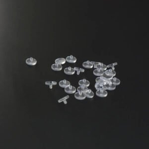 Transparent Acrylic Lip Studs Invisible Piercing Accessories Student Suitable Ear Bone Studs Geometric Pattern Simple Style