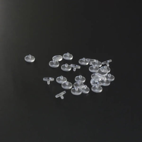 Transparent Acrylic Lip Studs Invisible Piercing Accessories Student Suitable Ear Bone Studs Geometric Pattern Simple Style