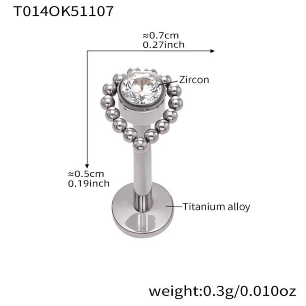 picture_6ae8f653-5df8-4869-b15c-ff0ef29a80b4(2) Satan's Child Piercing Mermaid Lip Stud Titanium Alloy Stud Sweet Cool Hot Girl Piercing Titanium Alloy Zircon Lip Ring Titanium Alloy Jewelry