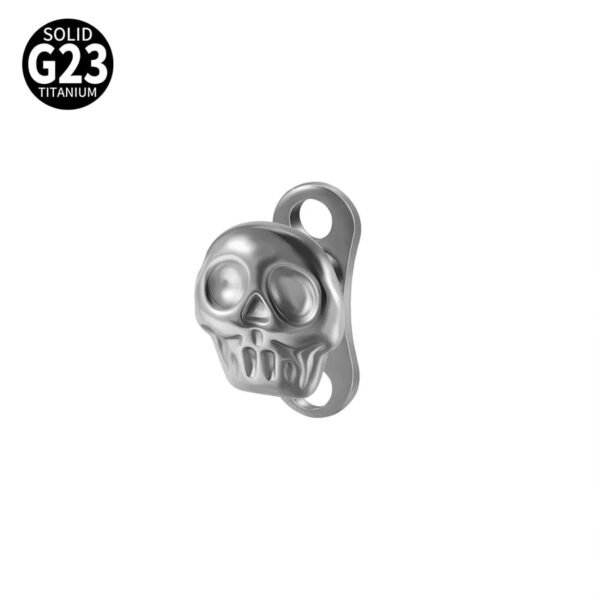 G23 Titanium Alloy Butterfly Skull Heart Piercing Studs Under-Skin Jewelry Skin Animal Snake Dolphin Bone Studs
