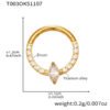 picture_6e57afc3-5952-4fb4-9825-5b58bedcaab9(2) Satan's Child Piercing Mermaid Titanium Alloy Zircon Nose Stud Gold-Plated Geometric Water Drop Heart-Shaped Sweet Cool Hot Girl Piercing Nose Ring Seamless Ring