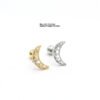picture_6efb04a3-cd73-453f-9547-580ca96a5369(2) New Style Minimalist Mini Micro Paved Crystal Moon Tooth Earrings Titanium Steel Wedding Jewelry Unisex Letter Number Text