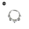 Titanium Alloy F136 Nose Ring Ear Cuff Piercing Jewelry Golden Butterfly Wings Crown Design Sparkling Unisex Geometric Pattern