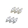 New G23 Titanium Waterdrop Lip Stud Earrings Flat Bottom Inner Spiral Piercing Bone Studs Zircon Embedded Luxury Heart Ear Jewelry