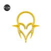 Titanium Alloy F136 Nose Ring Ear Cuff Piercing Jewelry Golden Butterfly Wings Crown Design Sparkling Unisex Geometric Pattern