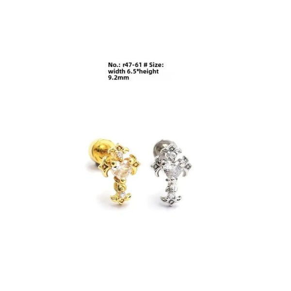 picture_72da9e53-3c72-4566-9e24-a74bac4cd422(2) Elegant Titanium Steel Screw Ear Bone Studs Versatile Simple Cross Ear Cuff Earrings Unisex Fashion Wedding Jewelry