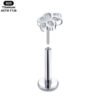Titanium Alloy F136 Cat Claw Lip Studs Floral Implant Grade Human Piercing Jewelry Polished Finish Anniversary Birthday Party Festive