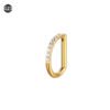 Titanium Alloy D-Shaped Nose Ring Ear Cuff 8/10mm Inner Diameter Piercing Jewelry Simple Classic Style For Men And Women
