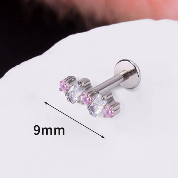 picture_746caf28-8507-4ea5-a220-227a89294aad(2) G23 Titanium Snake-Shape Butterfly Earrings Fashionable Retro Polished Steel Color Lip Studs Unisex Simple Design Ear Jewelry