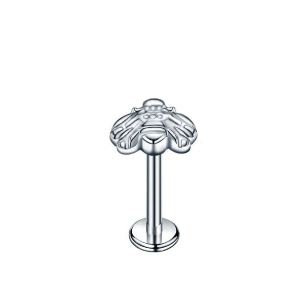 Titanium Bee F136 Nasal Ear Lip Studs Implant Grade G23 Titanium Alloy Body Piercing Jewelry Ear Bone Studs Polished Finish