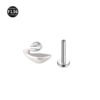 F136 Titanium Anchor Pendant Internal Thread Lip Stud Moon Maple Leaf Smiley Face Pendant Zircon Earring Lip Ring 0.9 Thread