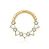 picture_772dc37c-7609-48fa-bd35-60d40d1711bc(2) Titanium Alloy G23 Nose Ring Jewelry Women's Body Piercing Zircon Earrings Hoops Fashionable Unisex