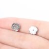 Titanium Alloy G23 Rose Flower Lip Stud Ear Bone Stud Insert Pin Style Tongue Stud Nose Stud Direct From Factory Source