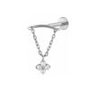 F136 Titanium, Alloy, Hidden Helix, Chain, Pendant, 0.9, Piercing Jewellery, Ear Cartridge, Stud, Lip, Vertical Labret, Flat Back, Drop, Earring, Unisex, Flower, Triangle.