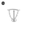 F136 Titanium, Alloy, Hidden Helix, Chain, Pendant, 0.9, Piercing Jewellery, Ear Cartridge, Stud, Lip, Vertical Labret, Flat Back, Drop, Earring, Unisex, Flower, Triangle.
