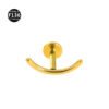 F136 Titanium Anchor Pendant Internal Thread Lip Stud Moon Maple Leaf Smiley Face Pendant Zircon Earring Lip Ring 0.9 Thread