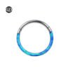G23 Titanium Nose Ring New Style Australian Opal 6/8/10/12mm Unisex Geometric Pattern Wedding Birthday Party Punk Style Jewelry