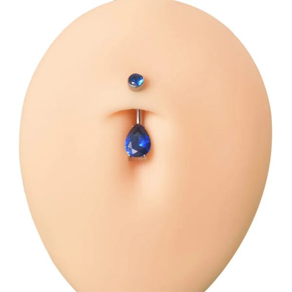 G23 Titanium, Inner, Tooth, Bend, Barbell, Navel, Bar, Colourful, Rhinestone, Belly Button, Waterdrop, Simple, Classic, Elegant.