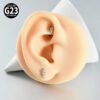 G23 Titanium, Alloy, Flat Back, Piercing Jewellery, Earring, Cherry, Blossom, Butterfly, Elegant Cute Classic, Lip, Stud, Ear Cartridge, Internal Thread
