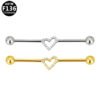 Fashionable Heart/Butterfly F136 Piercing Ear Bridge Trendy Titanium Alloy Male Female Universal Ear Studs