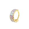 F136 Titanium Alloy, Ear, Hoop, Stud, Rainbow, Ice, Sugar, Ring, Geometric, Zirconia