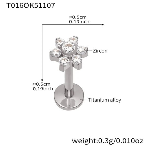 picture_7d73c84d-02a1-4257-a0c4-d7aa9f1f131c(2) Satan's Child Piercing Mermaid Lip Stud Titanium Alloy Stud Sweet Cool Hot Girl Piercing Titanium Alloy Zircon Lip Ring Titanium Alloy Jewelry