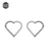 G23 Titanium, Heart Shaped, Ear, Nose Ring, Seamless, Body Piercing, Cartilage, Helix, Dainty, Cute, Left, or Right.