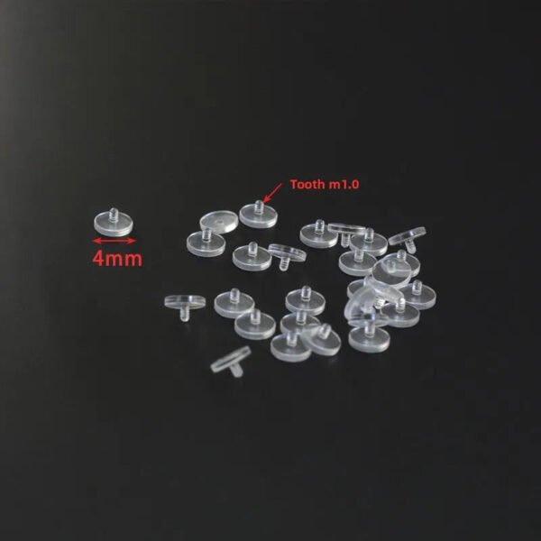 Transparent Acrylic Lip Studs Invisible Piercing Accessories Student Suitable Ear Bone Studs Geometric Pattern Simple Style