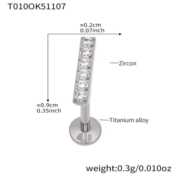 picture_80c29885-9341-4c9e-993d-8969f65e718d(2) Satan's Child Piercing Mermaid Lip Stud Titanium Alloy Stud Sweet Cool Hot Girl Piercing Titanium Alloy Zircon Lip Ring Titanium Alloy Jewelry