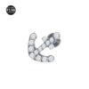 F136 Titanium Anchor Pendant Internal Thread Lip Stud Moon Maple Leaf Smiley Face Pendant Zircon Earring Lip Ring 0.9 Thread