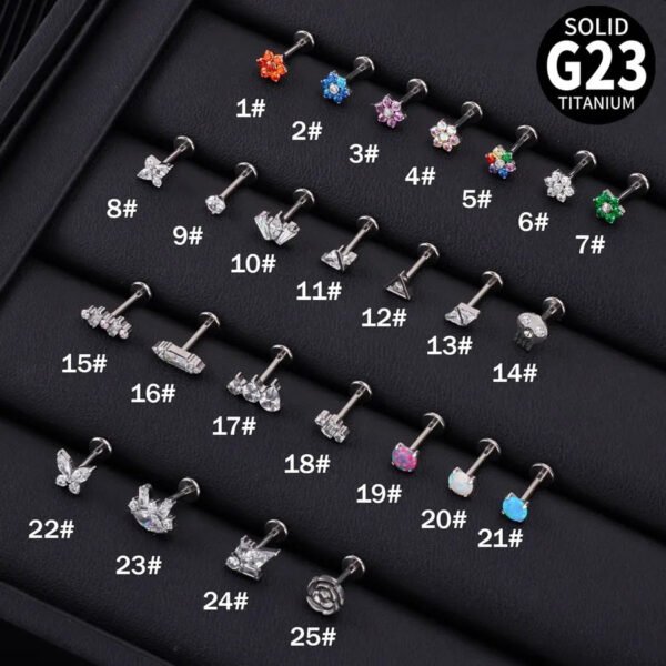 picture_8507ba73-cc32-47f3-abce-366755206bab(2) Best Selling G23 Titanium Rabbit Head Floral Ear Bone Lip Studs Australian Opal Lip Jewelry Bohemian Style Unisex Fashion Accessories