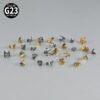 G23 Titanium Alloy Butterfly Skull Heart Piercing Studs Under-Skin Jewelry Skin Animal Snake Dolphin Bone Studs