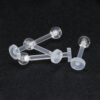 Hypoallergenic, Acrylic, Invisible, Lip, Ring, Belly Button, Navel, Tongue, Stud, Bar, Soft Rod, Horse Shoe, Ring, Eyebrow, Save, Piercing, Pregnancy, MRI scan.