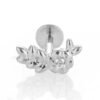 1Pcs G23 Titanium Alloy Heart Bee Star Zircon Lip Stud Ear Bone Stud Ear Stud Trendy Cartilage Piercing Jewelry