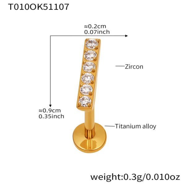 picture_8c382f7a-95a5-4e90-aa17-b8d577f472d9(2) Satan's Child Piercing Mermaid Lip Stud Titanium Alloy Stud Sweet Cool Hot Girl Piercing Titanium Alloy Zircon Lip Ring Titanium Alloy Jewelry