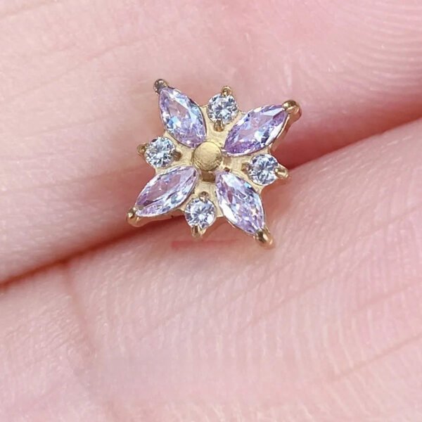 picture_8cf70d93-927e-4699-bd0b-24ce1b94b8c6(3) G23 Titanium, Star Shape, Ear, Stud, Piercing, Jewellery, Zirconia, Lip, Dainty, Elegant, Flat Back