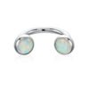G23 Titanium Lip Studs 16G Internal Thread C-Shape, Nose Ring, Opal, Eyebrow Piercing, Ear Cartridge