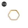 picture_921bbda7-c1c6-42af-aa67-02dd79f64bdb(2) Luxury Titanium Alloy Hexagonal Flower Nose Ring Ear Ring Body Piercing Jewelry Geometric Pattern Unisex Fashion Accessories