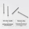New F136 Titanium Alloy Ear Studs Sleepwear Friendly Non-Removable Ear Piercing Grade Antibacterial Allergy-Free Ear Rods