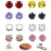 Fashionable Titanium Alloy Zirconia Buried Bone Nails Style Round Zirconia Buried Nails Geometric Pattern